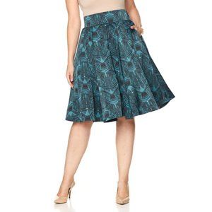 MELISSA McCARTHY SEVEN7 PLEATED FULL SKIRT